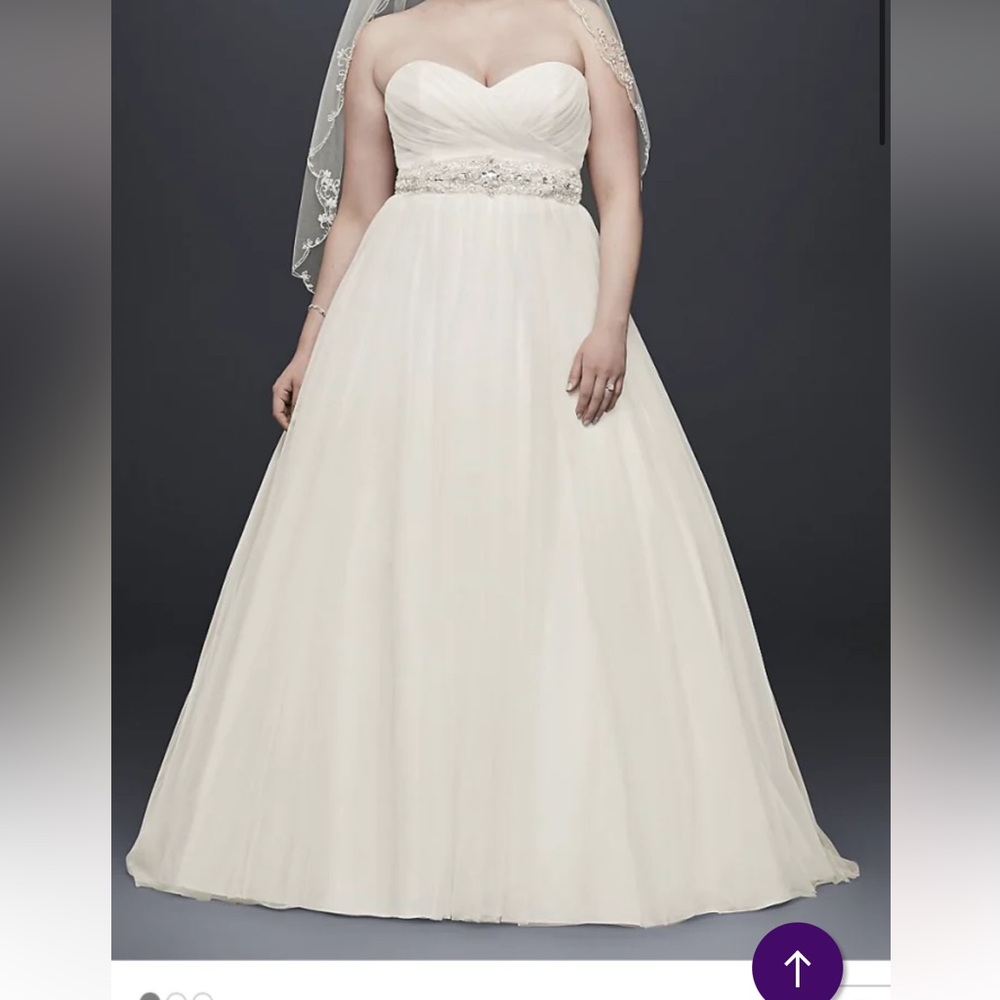 Wedding dress 18W Davids Bridal Ivory